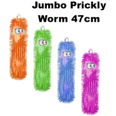 Jumbo Prickly, Squishy Puffer Worm 47cm